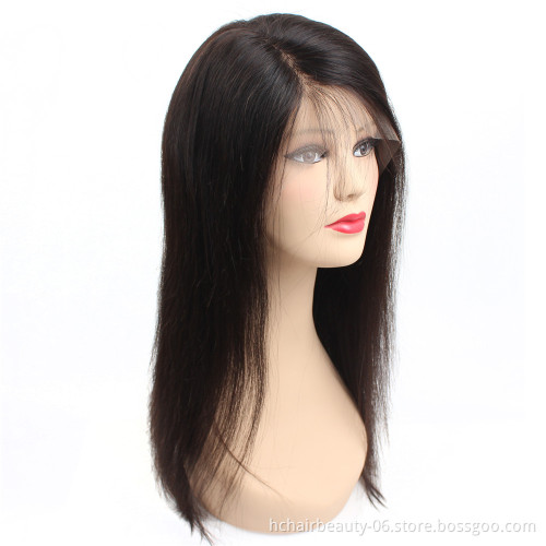 Factory Price  wholesale wigs 100% human remy hair bulk wavy human hair wigs frontal for  black woman